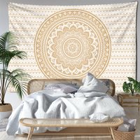 Striped Mandala Tapestry Wall Hanging Abstract Psychedelic Witchcraft Bohemian Hippie Tapiz Living Room Home Decor