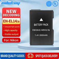 EN-EL14 Battery for Nikon D3100 D3200 D3300 D3400 D3500 D5300 D5600 D5100 D5200 P7000 P7700 P7800DSLRCamera EN-EL14A EL14battery