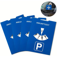 Blue Parking Timer According to German Road Traffic Regulation (STVO) for Cars Cardboard Parking Disc Ideal for Cars Daily Use