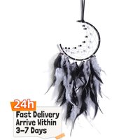Dream Catcher Pendant Handmade Crafts Wind Chimes Pendant Pearl Feather Exquisite Accessories for Home Windows Door Bedside