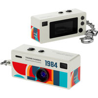 Thumb Camera 1080P FHD, 130° Wide-Angle Lens with AF Autofocus & Fill Light, Portable Mini Camera with TFT LCD Screen for Vloggi