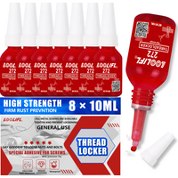 LOOLIFL 10ml Threadlocker 243 Medium Strength Threadlocker Anti Rust Blue Thread Locking Agent Adhesive Caulk Adhesives Sealer