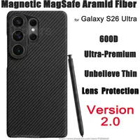 for Samsung Galaxy S26 Ultra Case Magnetic Ultra Premium Aramid Fiber Cover Unbelieve Thin MagSafe Charging Carbon Fiber Woven