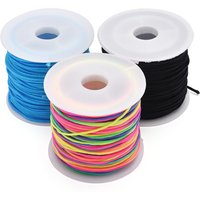 22 Yard 1.0mm Nylon Bead String Bracelet String Chinese Knot Braided Cord Kumihimo Macrame Thread For Keychain Jewelry Making