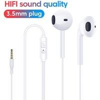 Comfort Sport In-Ear Fit Clear Call Music Listening 3.5mm Wired Headphones For Smartphone PC Computer Tablet Music Headset Tools