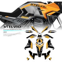3D Harz Motorrad Tank Matte Aufkleber Schutz Aufkleber für Moto Guzzi Stelvio 2024-2026