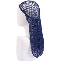 Hand Crocheted Hair Net Long Breathable Sleep Cap For Women Hair Protection Styling Night Care