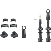 AliExpress NONE Bicycle Tubeless Tire Valve Carbon Rim Presta Valves 40 50 65 80mm Nipple Detachable Brass Core with Cap for MTB Bike Air Valve