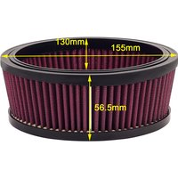 Motorcycle Parts High Flow Air Filter Intake Cleaner For Harley Dyna / FXR Softail Touring Dyna FXDLS Trike Sportster