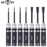 7Pcs Short Handle Nut Driver Hex Screwdriver Repair Tools Kit For 1/18 1/24 RC Mini Crawler Car Trax Trx4m Axial Scx24 Fms Fcx24