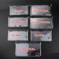 8models 1pc Plastic Clear Crystal Protective Hard Shell Skin Case Cover For GBA SP NDSL DSI NDSi XL 3DS XL New 3DS XL LL Console