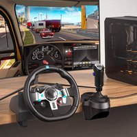 Applicable to Logitech G29/G923 Racing Simulation Steering Wheel with Force Feedback and Shifter Compatible with PS3/PS4/PS5
