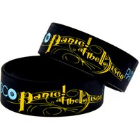 1 PC Panic at The Disco Silicone Rubber Wristband 1 Inch Wide Bangle Music Fans Gift Bracelet