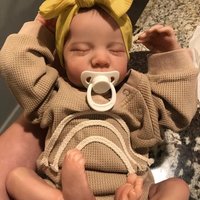 19inch Levi Reborn Baby Doll Already Painted Finished Sleeping Newborn Baby Size 3D Skin Visible Veins Collectible Art Doll