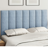 1PC 20x40cm Soft-Upholstered Headboard, Wall-Mounted Padded Panel with Self-Adhesive Backing, Specifically for Rental Homes