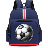 Backpack for Kindergarten Boys Girls New Football Print Shoulder Schoolbag Watercolor Soccer Zipper Bookbag Ball Kids Backpack