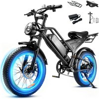 AliExpress NONE DK400 Adult Electric Bike 48V-18.2Ah Removable Battery Off-Road Motorcycle Style 20×4.0-inch Fat Tyres Suitable for All-Terrain