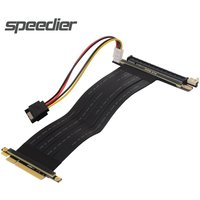 PCI-E 8X to 16X Riser Cable Extension Bending PCIE 3.0 8X to PCIe 16X U2 Hard Disk Server Motherboard for RTX 3060 Graphics Card