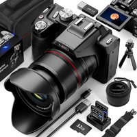 NBD 5K Digitalkameras für Fotografie, 16-fache optische Zoomkamera mit WLAN und App-Steuerung, Vlogging-Kamera mit 180 ° Drehbarer Bildschirm