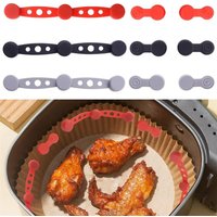 Air Fryer Magnet Silicone Buckle Baking Paper Fixation Tool Prevent Paper To Burn Magnetic Air Fryer Buckle for Kitchen Baking