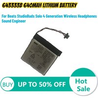 643333B 640mah Lithium Battery for Beats StudioBuds Solo 4 Generation Wireless Headphones Sound Engineer Rechargeable Battery
