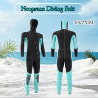 Men Women 3/5/7MM Hooded Diving Suit Cold Proof Warm Wetsuit Winter Swimsuit For Surfing Snorkeling Underwater Diving