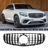 Pièce de rechange de calandre de style de course, pare-chocs avant, Mercedes Benz GLC W253, X253, C253, 2016, 2017, 2018, 2019