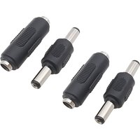 5.5 MM x 2.1 MM DC Male to Male Power Plug Connector 5.5mm x 2.1mm DC Female to Female Jack Adaptor For CCTV