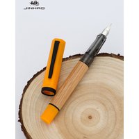 JINHAO 58 Wood Fountain Pen High Quality Colors Student F EF Nib Ink Pen Calligraphy Pen Stationery School Office Supplies