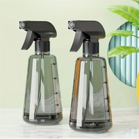 1Pcs Clear Plastic Pressure Spray Bottle with Black Handle, Dual Mode Stream/Spray for Plant Watering & Household Disinfection