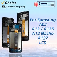 6.5" IPS For Samsung Galaxy A02 LCD A022 Touch Screen A12 Display A125 Digitizer For A12 Nacho LCD A127 Display Replace Part
