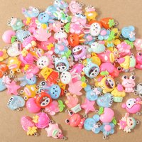 15Pcs Mix Resin Fruit Heart Flower Animal Charms Pendants for DIY Earrings Necklace Bracelet Jewelry Making Accessories