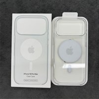 Oficjalne, przezroczyste etui na telefon z magnetycznym mocowaniem MagSafe, przeznaczone dla iPhone 18 Pro i 18 Pro Max, wykonane z akrylu, z logo.