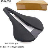 Ultra EVA Cushion Ultra-light Cycling Saddle Short Nose Hollow Carbon Saddle Breathable Bicycle Seat for MTB Road Gravel Bikes
