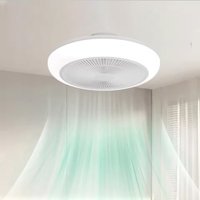 Smart Simple LED Ceiling Fan Light New Sealed Ventilator Light Living Room Bedroom Household 46cm Electric Fan Lamp image 4
