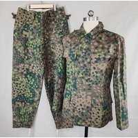 World War II Pea DOT44 camouflage M43 field Uniform Set Reenactment Top Pants film And Television Collection