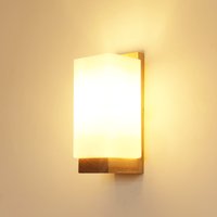 Wall Sconces, Modern Wooden Wall Lamps Wall Mount Light Fixtures for Bedroom Nursery Bathroom with E27 Bulb