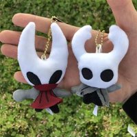 Hollow Knight Plush Keychain Cute Bug Knight Doll Backpack Charm Soft Stuffed Toy Anime Game Pendant Bag Accessory Gifts