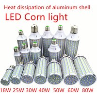 LED Bulb Aluminum shell lamp 18W25W30W40W50W 60W 80W 100W LED Corn light street lamp 220V E14 E26 E27 E39 E40 Cool Warm White