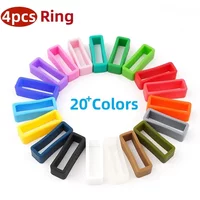 4pcs Rubber Silicone Watch Band Keeper Holder Loop 16mm 18mm 20mm 22mm 24mm 26mm Wristband Rings Strap Bezel Security Holder