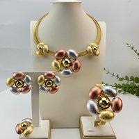 Yuminglai Brazilian Jewelry Sets Gold Plated Jewelry for Women Wedding Party FHK29462