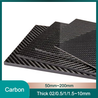 1Pc 3K Carbon Fiber Sheet Twill Matte Plain Board High Strength Composite Panel Thickness 0.2mm-10mm DIY RC Drone Car