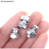 【H2z】10Pcs Bicycle Brake Beans Line Beans Durable Iron Clamps Hold Line Fastening Screw Pull Wire Fixing Bicycle Accessories