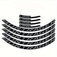 9Pcs 2D Helmet Stickers Bontrager Bike Decals Waterproof Vinyl for MTB Road Bike Mudguard 27.5 Inch Wheel Mud Guard Accessories
