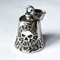 Live To Ride Eagle Biker Skull Bell Pendant Stainless Steel Skull Rose Lady Rider Motor Pendant Fashion Christmas Gift SWP0130