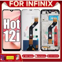 For INFINIX Hot 12i X665 X665B LCD Display with Frame Touch Screen Digitizer Assembly, Replacement Parts