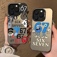 Luxury Six Seven 67 Phone Case for Samsung Galaxy A37 A57 A17 A07 A16 A35 A55 A25 A05S A15 A56 A54 A36 A34 A24 A26 4G 5G Cover