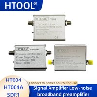HT004/HT004A Signal Amplifier Low Noise 100k-6GHz Wideband Preamplifier SDR1 FM Radio Antenna Signal Amplifier 65-162.5MHz