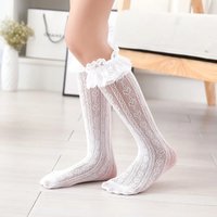 1/2Pcs Girls' Socks Thin JK Girls' Princess Socks Love Lace Mesh Mosquito Proof Baby Socks Children's Summer Thin Socks