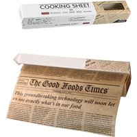 1Set Baking Parchment Paper 5m Roll Non Stick Baking Paper Newspaper Printing Design Food Wrapping Paper for Baking Cookie Bread
